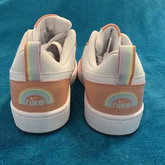 Nike Court Borough Low 2 SE Sneakers DM1216-100 Youth Size 6.5 Women's Size 8 - Picture 4 of 7